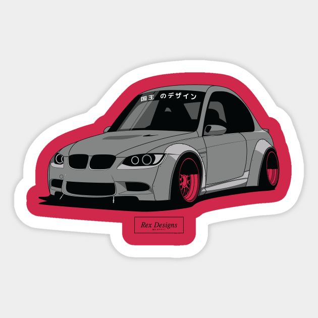 BMW E92 (Grey) Sticker by RexDesignsAus